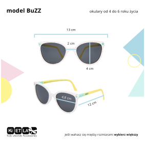 Okulary przeciwsłoneczne BuZZ 4-6 Black Ki ET LA