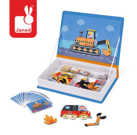 Magnetyczna układanka Pojazdy Magnetibook, Janod