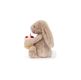 Króliczek Beżowy z Tortem Urodzinowym 31 cm, Jellycat