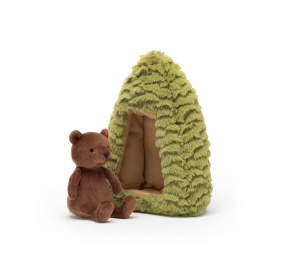 Leśny Domek Zielony Szałas Miś 19 cm, Jellycat