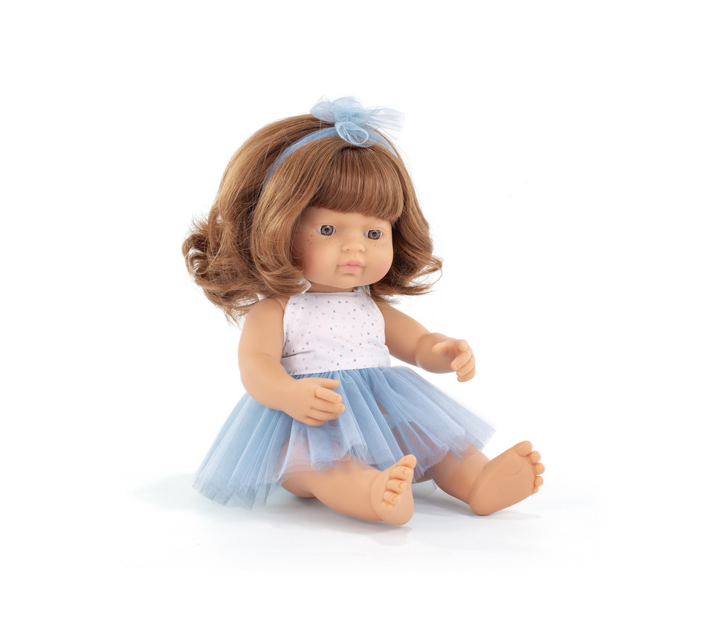 Lalka dziewczynka Europejka 38 cm Rudowłosa MINILAND
